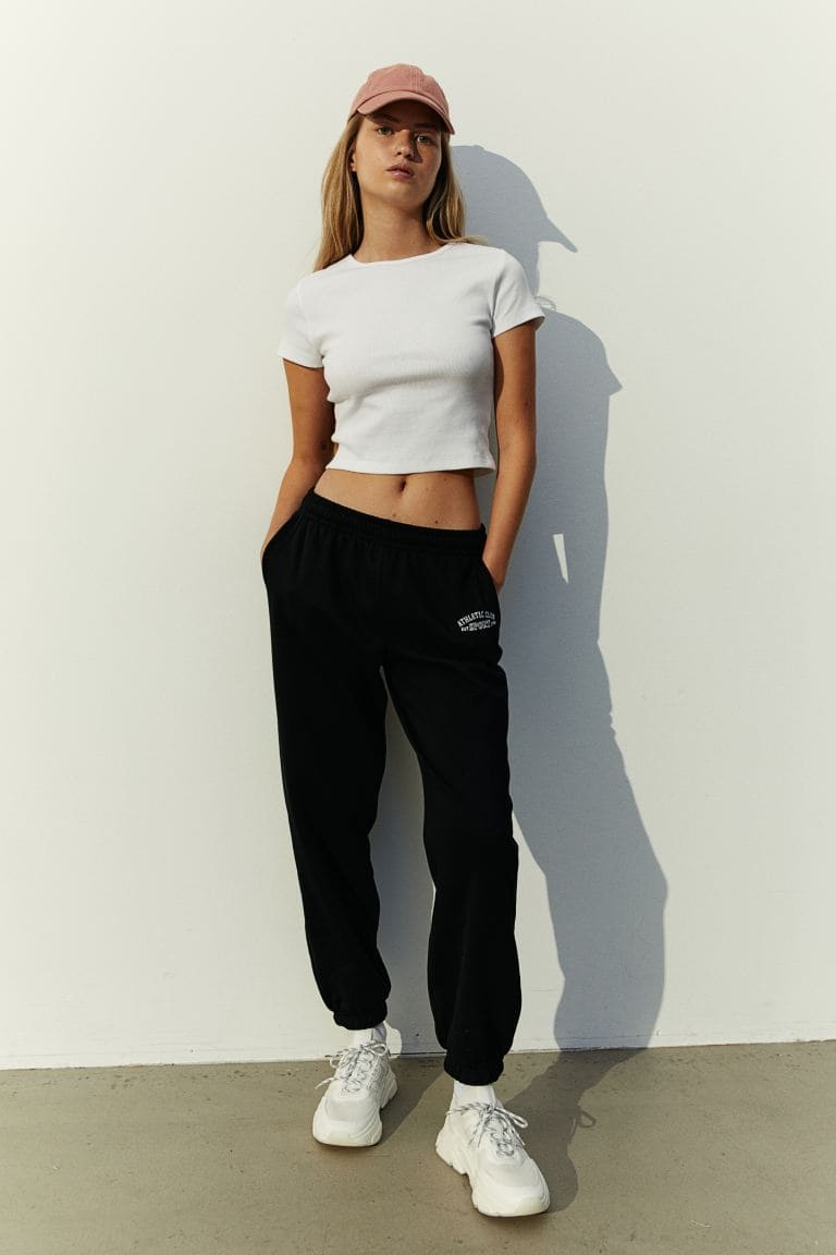 Cotton jersey top - White